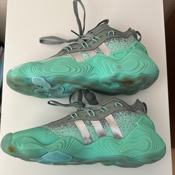 Adidas Kids' Sneakers in Mint and Gray - Picture 9 of 9